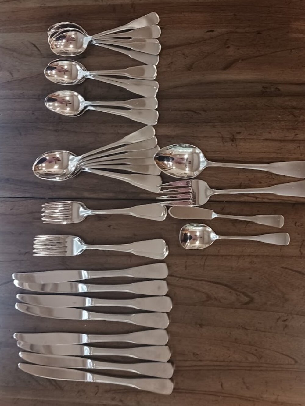 Oneida Colonial Flatware Lot - 41 Pieces - 18/8 Stainless Steel